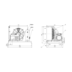 LH53E/2DES-2Y Bitzer luftgekühlte aggregat 400V-3-50Hz Y