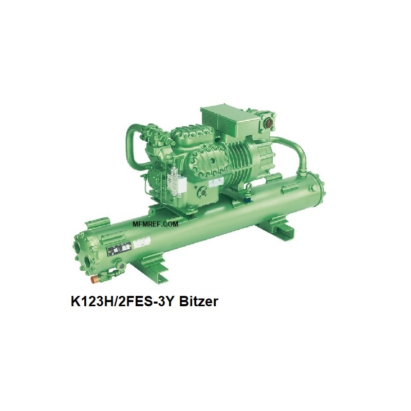 K123H/2FES-3Y Bitzer agregado refrigerados por agua  para la refrigeración