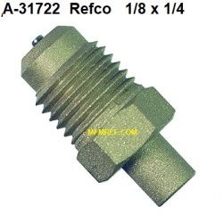A-31722 Schräder valves , 1/8 x 1/4 Ø schräder x solder