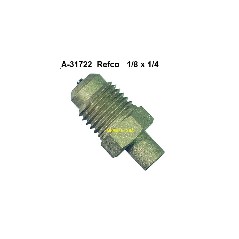 A-31722 schraderventiel 1/8" x 1/4" Ø schräder x soldeer