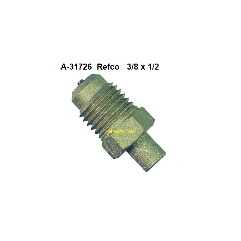 A31726 schraderventiel 3/8" x 1/2" Ø schräder x soldeer