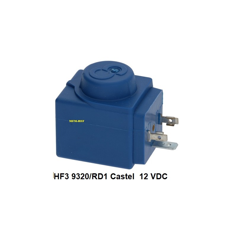 HF3 9320/RD1 Castel magneetspoel 12 VDC voor alle NC R744 ventielen