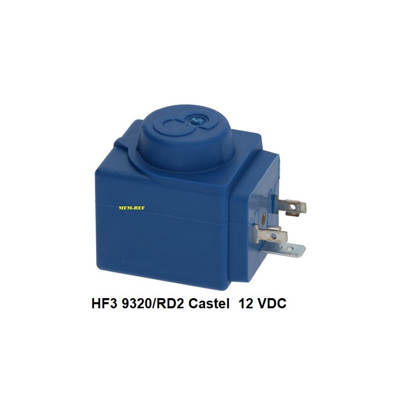 HF3 9320/RD2 Castel magneetspoel 12 VDC voor alle NC R744 ventielen