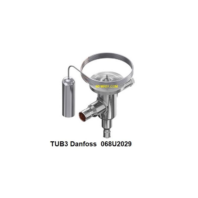 TUB3 Danfoss R134a/R513A válvula termostática de la extensión 068U2029
