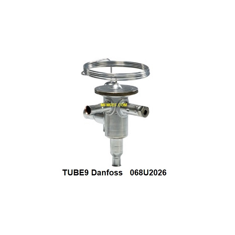 TUBE9 Danfoss R134a 3/8x1/2 thermostatisches expansion ventil 068U2026