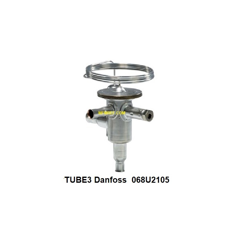 TUBE3 Danfoss R404A-R507A 1/4x1/2 expansieventiel RVS. 068U2105