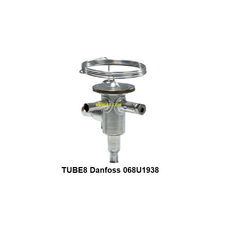 TUBE 8 Danfoss 3/8x1/2 thermostatische expansieventiel RVS.068U1938