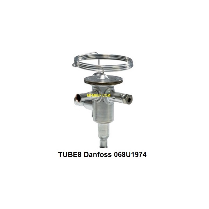TUBE Danfoss 3/8x1/2 thermostatische expansieventiel RVS.068U1974