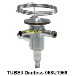 TUBE3 Danfoss R410A 1/4x1/2 válvula de expansão termostática.068U1969