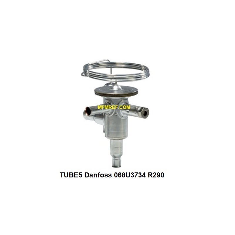 TUBE5 Danfoss R290 1/4"x1/2" válvula de expansão termostática 068U3734
