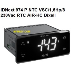IDNext 974 P NTC VSC/1,5Hp/8  230Vac RTC AIR-HC Eliwell thermostat