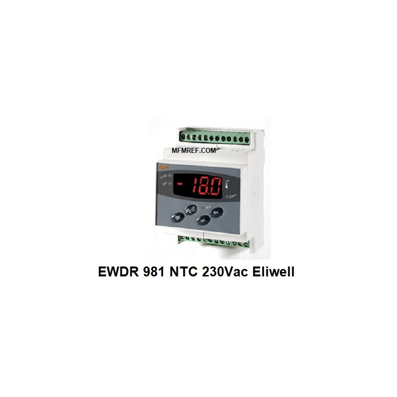 Eliwell EWDR981 230Vac degela termostato 230V geladeira / freezer