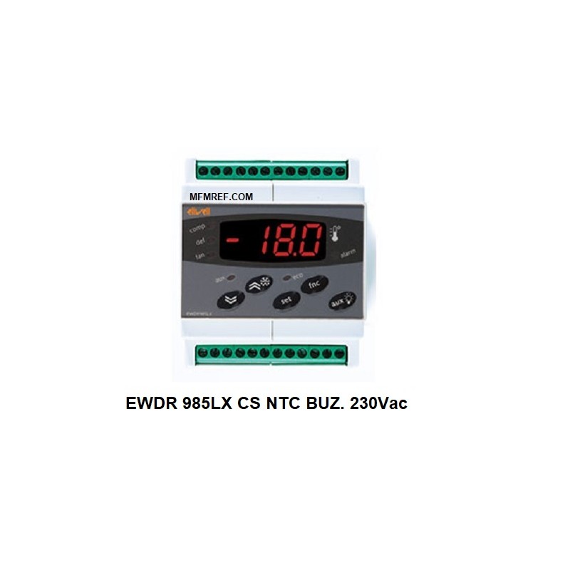 EWDR985/CSLX Eliwell termostato de descongelación 230V