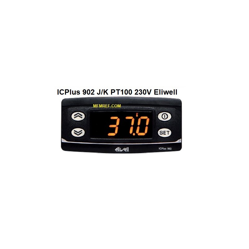 Eliwell ICPlus 902 J/K PT100 230V termostato eletrônico ICP11J0750000