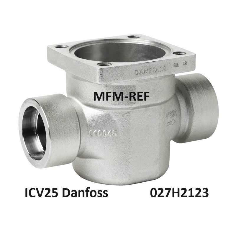 ICV25 Danfoss Regulador de pressão da carcaça, soldado 22mm 027H2123