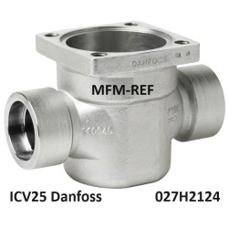 ICV25 Danfoss housing pressure regulator, weld 28mm 027H2124