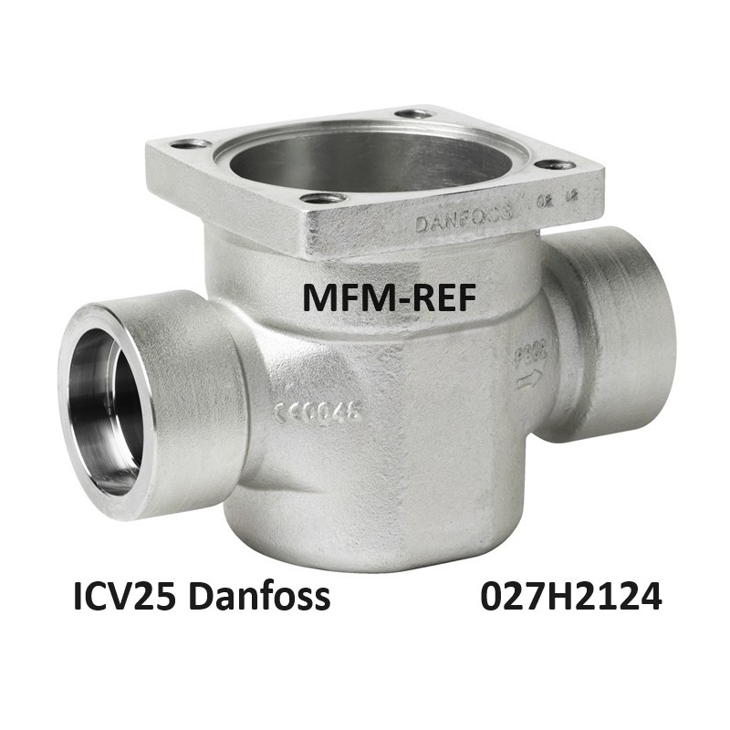 ICV25 Danfoss-Gehäusedruckregler, geschweißt 28mm 027H2124