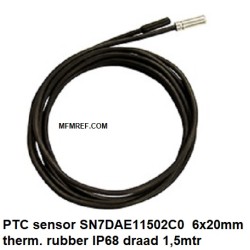 IDPLUS PTC sensor Eliwell (therm. rubber) 6x20mm  IP68/ draad 1,5m
