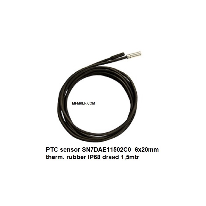 IDPLUS PTC sensor Eliwell (therm. rubber) 6x20mm  IP68/ draad 1,5m