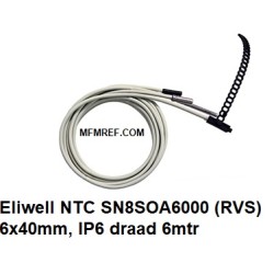 Eliwell NTC SN8SOA5000 acciaio inox 6x28mm IP67 5mtr siliconen