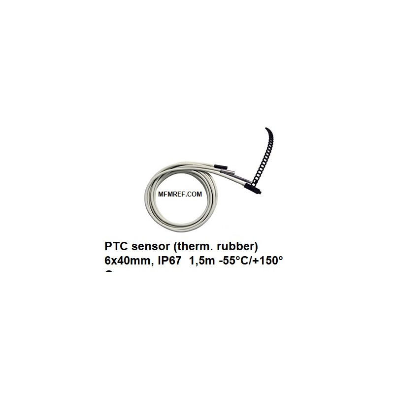 Eliwell PTC sensor (borracha térmica) 6x40mm IP67 1,5m -55°C/+150°C