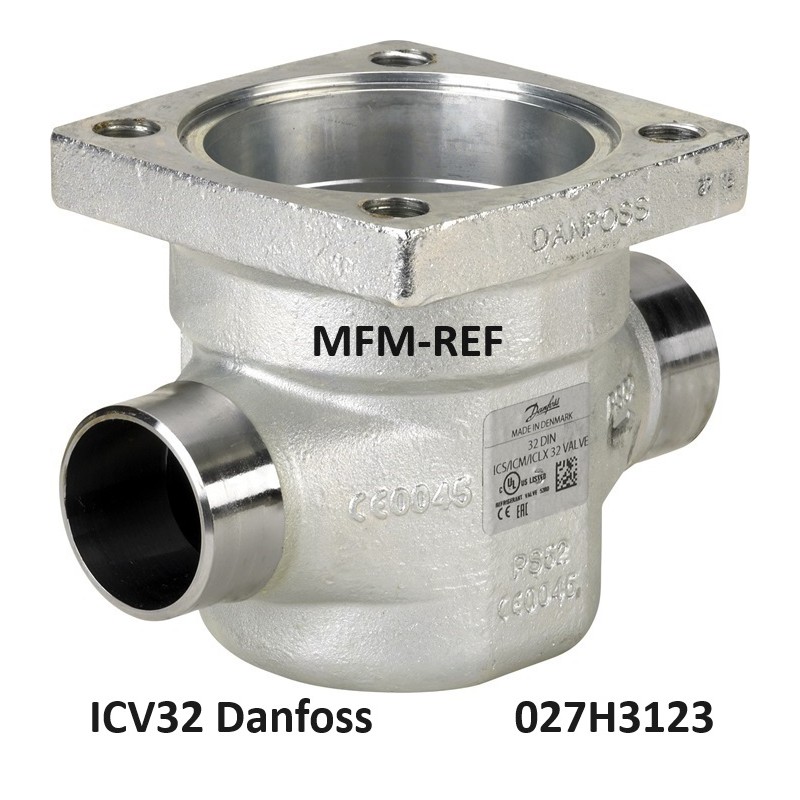 ICV32 Danfoss housing pressure regulator, weld 35 mm 027H3123
