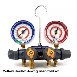 Manifold metri a 4 vie Yellow Jacket Titan  R134A- R 407C-404A