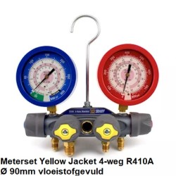Yellow Jacket Titan  meterset 4-way R410 liquid-filled