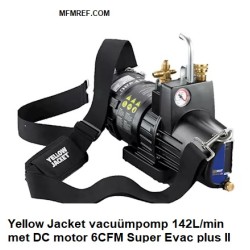 Yellow Jacket pompe à vide 142L/min met DC motor 6CFM Super Evac plus