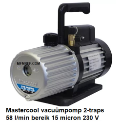 Mastercool vacuümpomp 2-traps 58 l/min bereik 15 micron 230 V