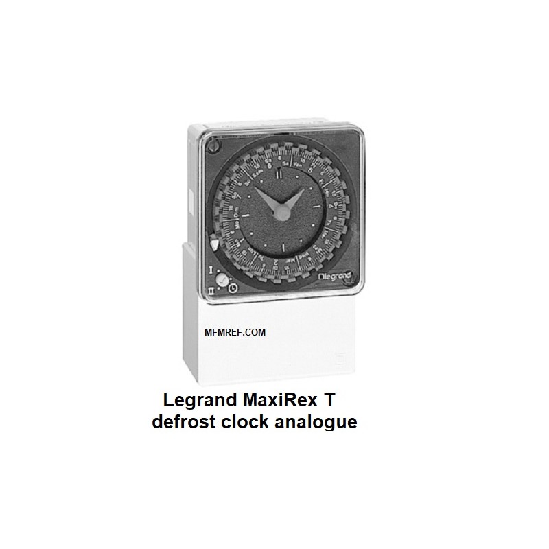 MaxiRex T Legrand Defrost clock analogue