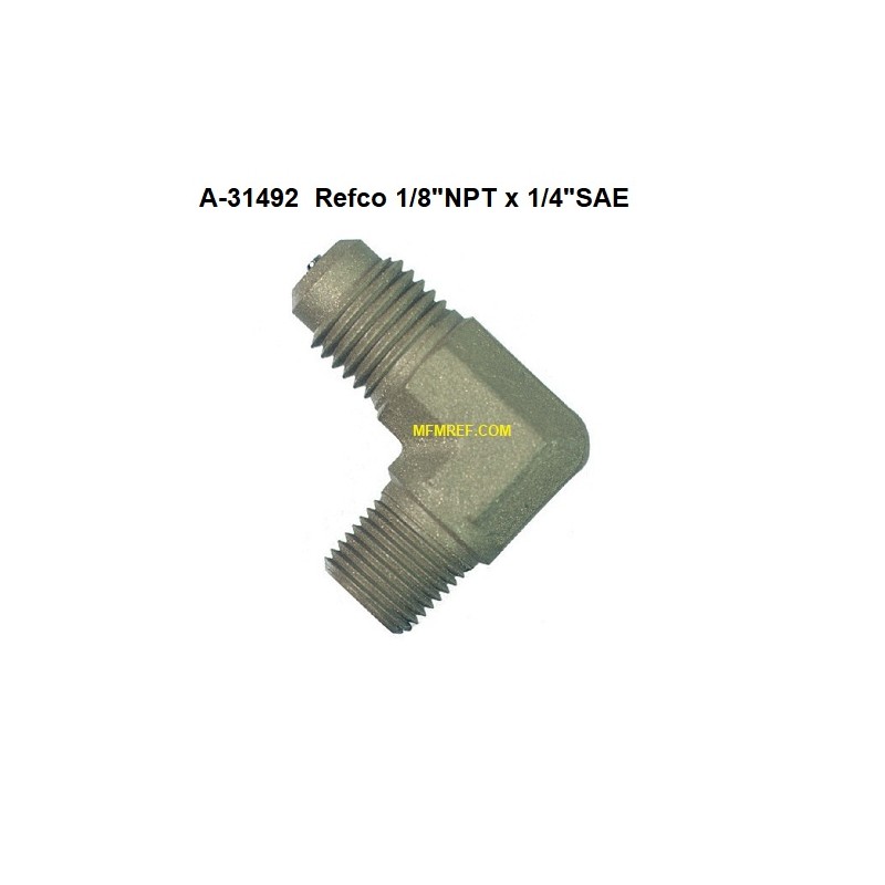 A-31492 Refco schraderventiel 1/8" NPT x 1/4" SAE haakse