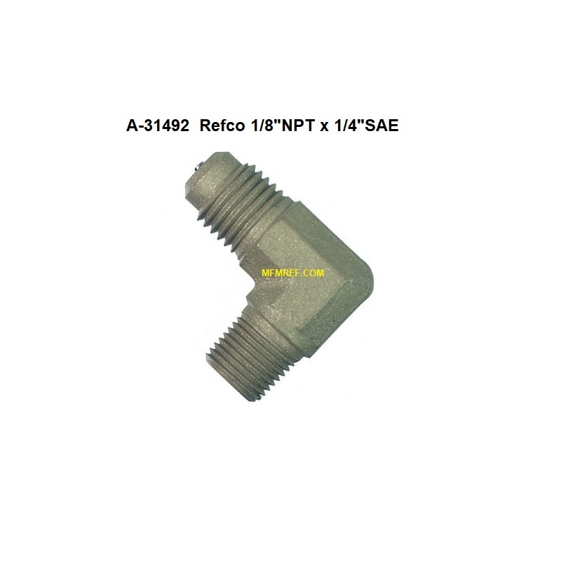 Refco A-31492 Schräder valves, 1/8 NPT schräder x 1/4 SAE screw