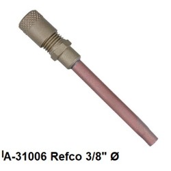 A-31006 Refco válvula Schrader 3/8" x 1/4" SAE Ø Schräder tubo x cobre