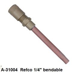 A-31004 Refco schraderventiel 1/4" wanddikte 1.05 buigbaar