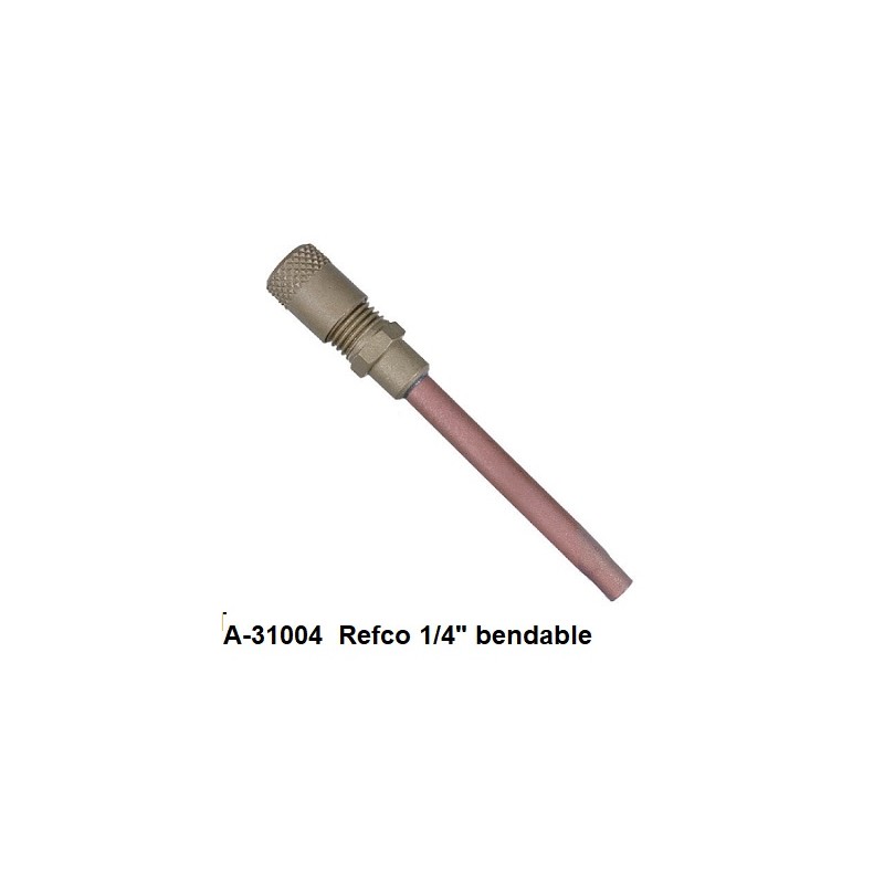 A-31004 Refco Schrader valves 1/4" 1,05 pliable