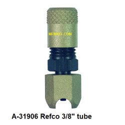 A-31906 Refco valvole Schrader tubo esterno, saldatura 3/8"