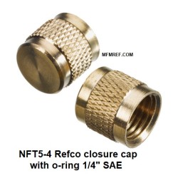 NFT5-4 Refco closure cap with gasket 1/4" SAE