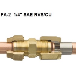 FA-2 1/4" gradiente conexión soldadura de acero inoxidable/CU SAE