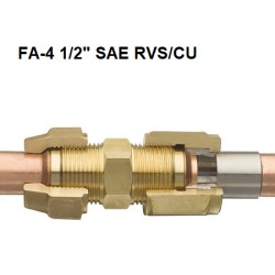 FA-4 1/2 verloopconnectie  SAE RVS/CU soldeer + ring