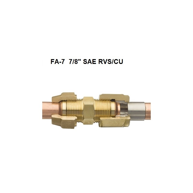 FA-7 7/8 saldatura di acciaio inossidabile/CU connessione SAE + anello