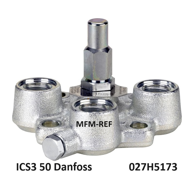 ICS50 Danfoss 3-soupape de commande, la partie supérieure. 027H5173