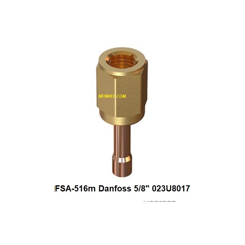 FSA-516m Danfoss 5/8 "Edelstahl/CU Farbverlauf Flare 023U8017