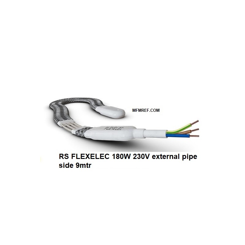 Flexelec RS banda de calentamiento 9mtr 180W 230V externo de tubería