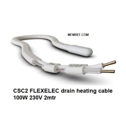 CSC2 FLEXELEC flexibele afvoer verwarmingskabel  2mtr 100W 230V