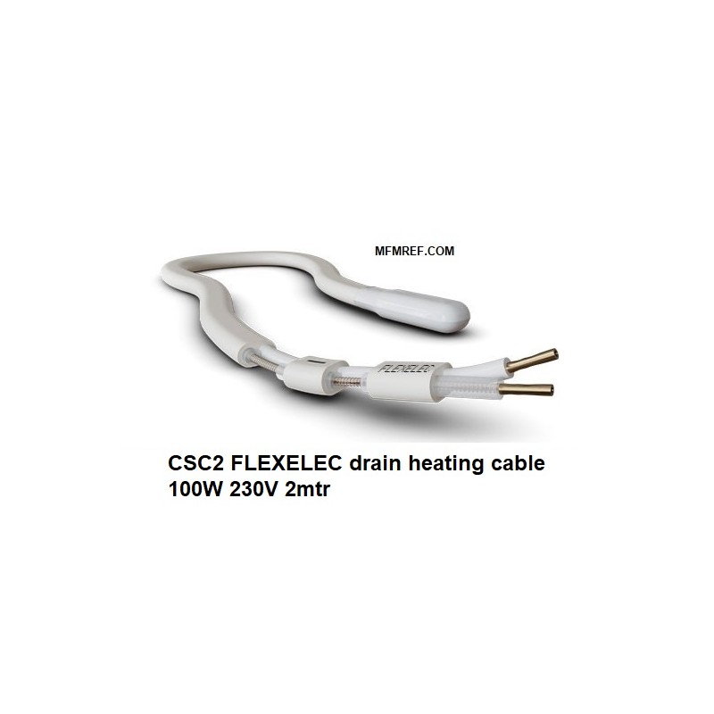 CSC2 FLEXELEC flexibele afvoer verwarmingskabel  2mtr 100W 230V