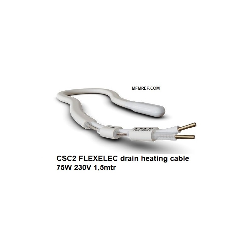 CSC2 Flexelec Cable calefactor 1,50mtr 75W 230V  interna de la tubería