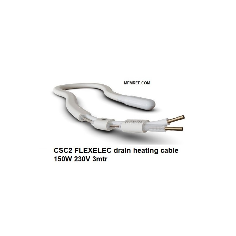 Flexelec CSC2 flexible Abfluss Heizkabel  3mtr 150W 230V interne Seite