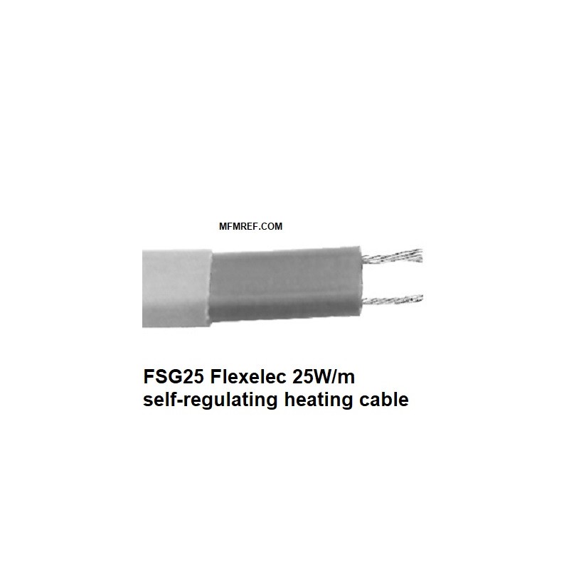 FSG25 25W/m  Flexelec zelfregulerende verwarmingskabel