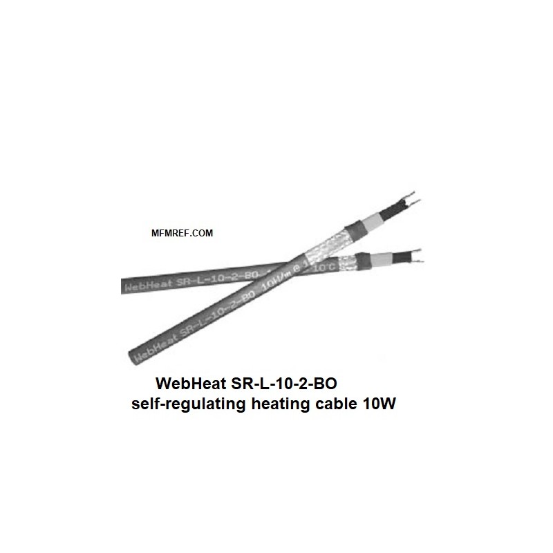 SR-L-10-2-BO WebHeat câble de chauffage autorégulé 10W